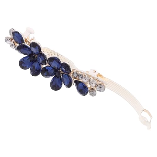 HAMPPLIES Strass Haarklammer Mini Haarclip mit Blumenmotiv Funkelnde Haarspange für Damen Party Hochzeit Alltag Modisches Accessoire von HAMPPLIES