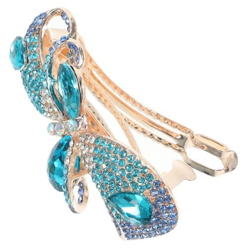 HAMPPLIES Strass Haarklammer mit Schleife Damen Haarschmuck aus Langlebiger Legierung für Dickes und Zartes Haar Zuverlässiger Griff Modischer Haarclip für Hochzeit Party und Alltag von HAMPPLIES