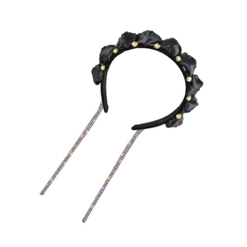 HAMPPLIES Tassel Haarschmuck Haarband mit Funkelnden Strasssteinen Blumiges Stirnband für Damen Elegantes Mode accessoire für Party und Alltag Komfortabel und Vielseitig Tragbar HAMPPLIES Tassel Haarschmuck Haarband mit Funkelnden Strasssteinen Blumiges Stirnband für Damen Elegantes Mode accessoire für Party und Alltag Komfortabel und Vielseitig Tragbar von HAMPPLIES