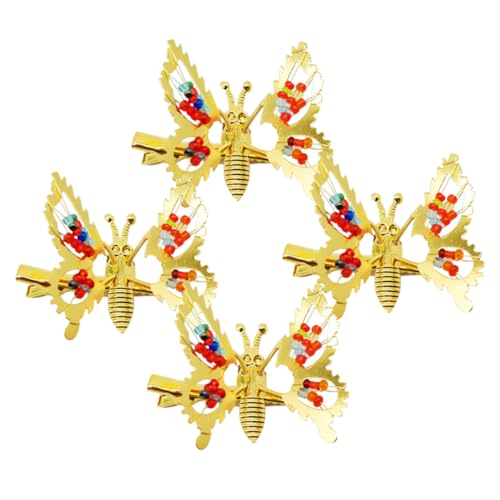 HAMPPLIES Teiliges Goldfarbener Schmetterling Haarclips mit Federmechanismus Kreative Haarschmuck Accessoires für Mädchen Langlebige Metall Haarklammern für Alltag Party und Bühne HAMPPLIES Teiliges Goldfarbener Schmetterling Haarclips mit Federmechanismus Kreative Haarschmuck Accessoires für Mädchen Langlebige Metall Haarklammern für Alltag Party und Bühne von HAMPPLIES
