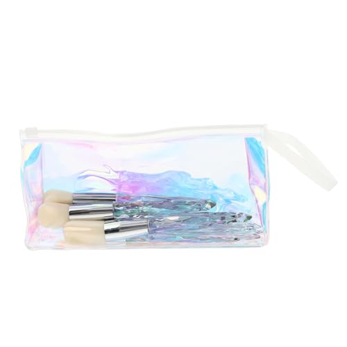 HAMPPLIES Teiliges Make up pinselset mit Transparentem Kristallgriff Weiche Rayon borsten Vielseitig für Lidschatten Foundation Praktische Kosmetikbürsten für Präzises Augen make up von HAMPPLIES