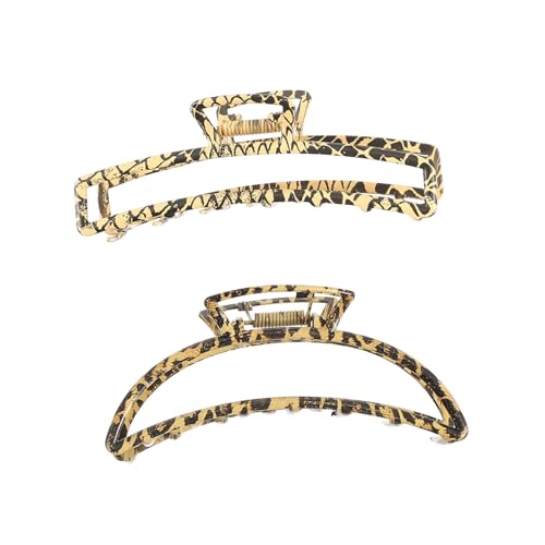 HAMPPLIES Teiliges Metall Haarklammern Leopard Muster Starke Haarspangen für Dickes Dünnes Haar Flexibel und Langlebig Modischer Haarschmuck für Frauen Alltag Büro Küche Geschenkidee von HAMPPLIES