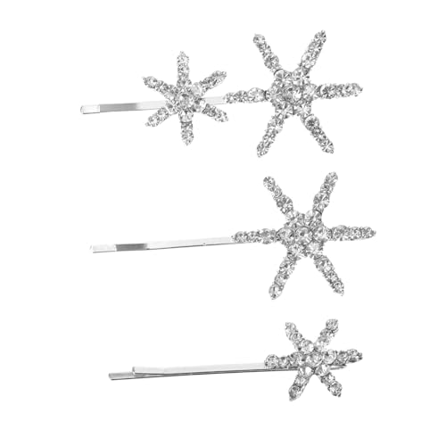 HAMPPLIES Teiliges Sternen Haarspangen mit Funkelnden Strasssteinen Glitzernde Haarclips für Damen und Mädchen Eleganter Haarschmuck für Alltag Party und Besondere Anlässe von HAMPPLIES