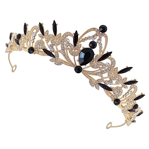 HAMPPLIES Tiara für Hochzeit Geburtstag Verstellbares Strass Haaraccessoire für Besondere Anlässe Hochzeiten Partys Fotoshootings von HAMPPLIES
