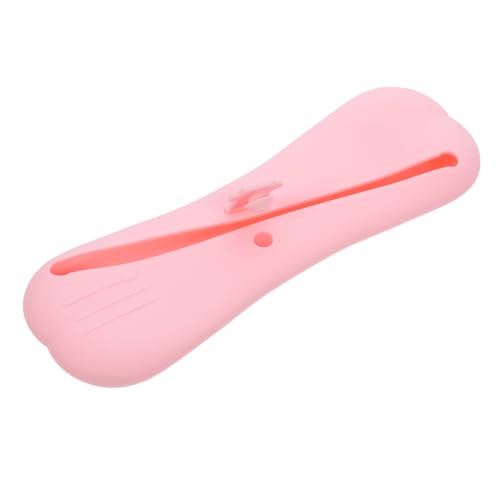 HAMPPLIES Tragbarer Silikon Makeup Pinsel Organizer Kosmetik Aufbewahrungsbeutel Leicht Flexibel Kompakt für Reisen und Alltag Makeup Brush Storage Case Rosa von HAMPPLIES