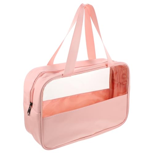 HAMPPLIES Transparente Kosmetiktasche Groß für Damen und Herren Durchsichtiger Kulturbeutel mit Viel Stauraum Leichter Reise Toilettenbeutel Vielseitiger Make Up Organizer für Unterwegs von HAMPPLIES