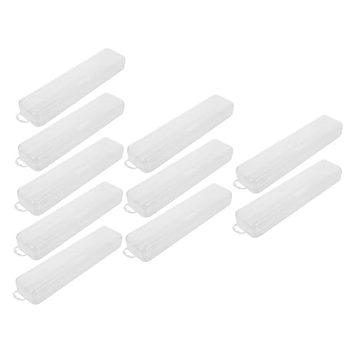 HAMPPLIES Transparente PP Zahnbürstenbox Tragbarer Reisehalter mit Klappbarem Design Langlebiges Hygienisches Aufbewahrungsbehälter für Zahnbürste und Besteck Teiliges Leicht und Robust von HAMPPLIES