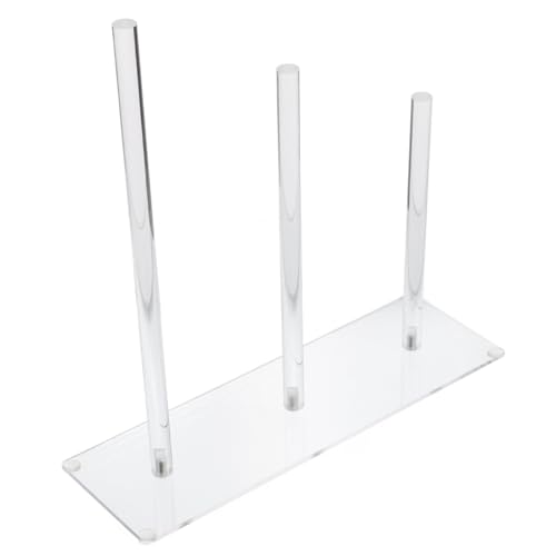 HAMPPLIES Transparenter Stufiger Haargummi Organizer aus Acryl Multifunktionaler Haarbandhalter für Haarschmuck Platzsparendes Aufbewahrungsregal für Damen und Mädchen Einfache Montage für von HAMPPLIES