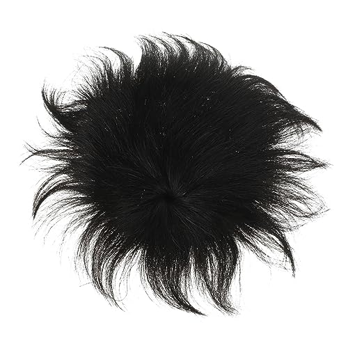 HAMPPLIES Unsichtbares Nahtloses Herren haarteil Realistisches Toupet zur Haarverdichtung Natürliche Schwarze Haarverlängerung Wiederverwendbar Atmungsaktiv bei Haarausfall Einfache von HAMPPLIES