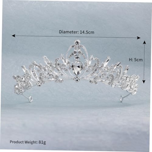 HAMPPLIES Vintage Braut Tiara Haarschmuck Schmuck Brautkrone Stirnband Leicht Elegant Für Hochzeit Verlobung Party Damen von HAMPPLIES