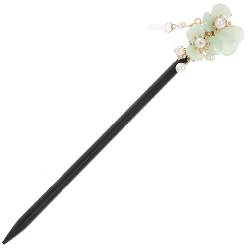 HAMPPLIES Vintage Haarschmuck Holz Haarstab für Damen Langlebiger Haarnadel Haarklammer für Dutt Einfaches Design Geeignet für Hochzeit Party und Alltag Praktisches Accessoire für Formelle von HAMPPLIES