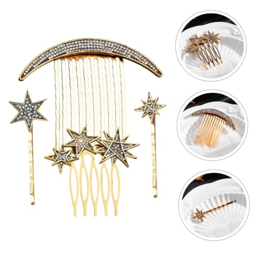 HAMPPLIES Vintage Haarspangen mit Strassbesatz Hochzeit Side Comb Haarschmuck Eleganter Haarkamm für Damen Vielseitige Frisur accessoires für Besonderen Anlass von HAMPPLIES
