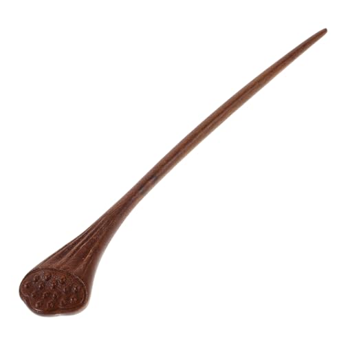 HAMPPLIES Vintage Holz Haarnadel Chinesische Retro Haarnadeln Ethnischer Stil Robuste Holz Haarschmuck Lotus Design für Frauen und Mädchen Traditionelle Haarnadeln Geschenkidee von HAMPPLIES