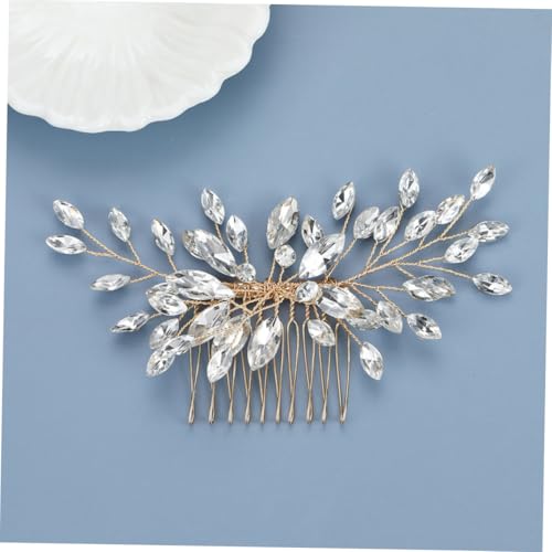 HAMPPLIES Wunderschöner Haarkamm Hochzeit mit Funkelnden Strasssteinen Leichter Brautschmuck Haarkamm für Braut und Brautjungfern Stabiler Metallkamm mit Einfachem Clip Design für Besondere HAMPPLIES Wunderschöner Haarkamm Hochzeit mit Funkelnden Strasssteinen Leichter Brautschmuck Haarkamm für Braut und Brautjungfern Stabiler Metallkamm mit Einfachem Clip Design für Besondere von HAMPPLIES