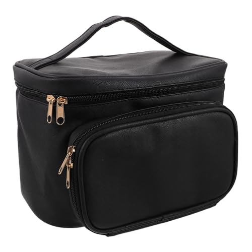HAMPPLIES wasserdichte Große Kosmetiktasche Damen mit Mehreren Fächern und Reißverschluss Tragbarer Make-up-Organizer für Reisen Geräumiger Kulturbeutel für Make-up Hautpflege und von HAMPPLIES