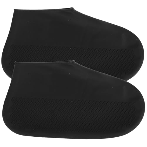 HAMPPLIES wasserdichte Silikon Überschuhe rutschfeste Regenüberschuhe für Damen und Herren Wiederverwendbare Schuhüberzieher für Outdoor Running Camping Angeln und Gartenarbeiten von HAMPPLIES