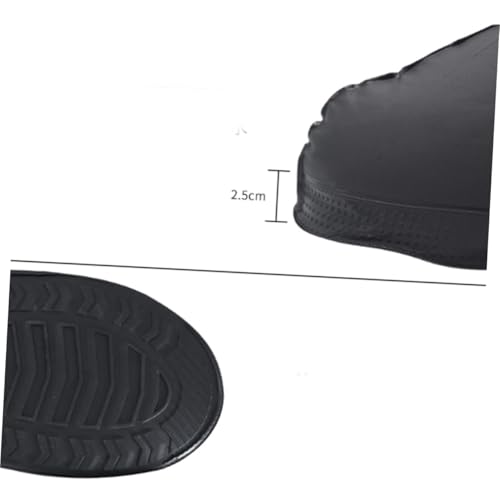 HAMPPLIES wasserdichte rutschfeste Herren Überschuhe mit Reißverschluss Dicke Gummisohle Wasserabweisend Hoher Schaft XL Faltbar Wiederverwendbar Geeignet für Schuhgröße von HAMPPLIES