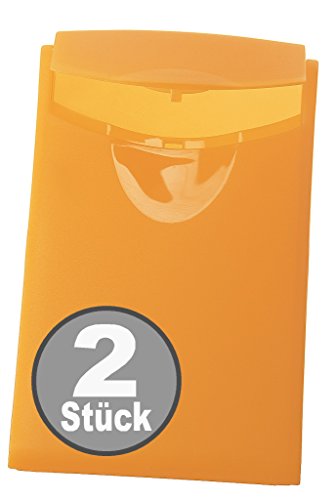 HAN Visitenkarten-Etui COGNITO, für 20 Visitenkarten (2, transluzent-orange) von HAN