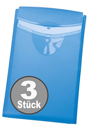 HAN Visitenkarten-Etui COGNITO, für 20 Visitenkarten (3, transluzent-blau) von HAN