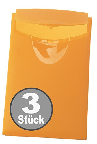 HAN Visitenkarten-Etui COGNITO, für 20 Visitenkarten (3, transluzent-orange) von HAN