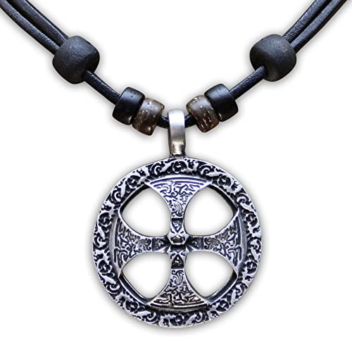 HANA LIMA Halskette Herren Damen Lederkette Keltenschmuck Wikingerschmuck von HANA LIMA