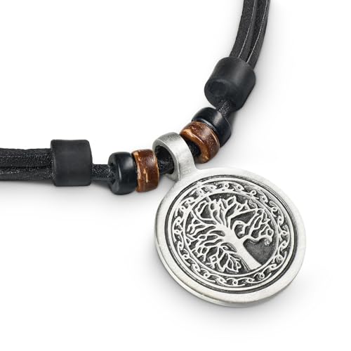 HANA LIMA Lederkette Halskette Tree of Life Herren Damen Surferkette Surferhalskette von HANA LIMA