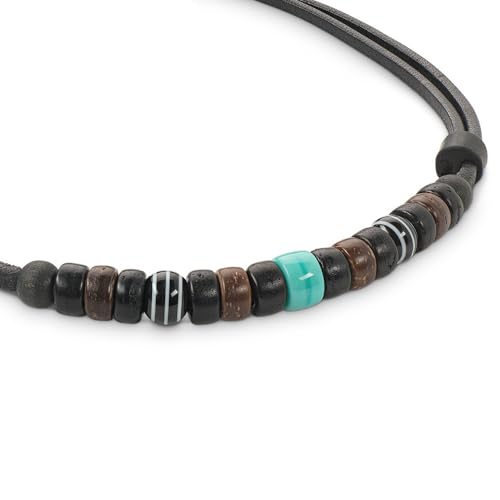 HANA LIMA Lederkette ohne Anhänger Halskette Leder Herren Damen Surferkette von HANA LIMA