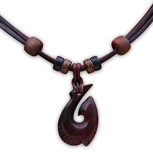 HANA LIMA Surferkette Halskette Herren Lederkette Surferhalskette Surfschmuck von HANA LIMA