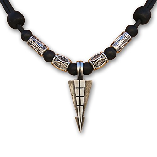 HANA LIMA Surferkette Lederkette Halskette Herren Damen Metallanhänger Herrenkette von HANA LIMA