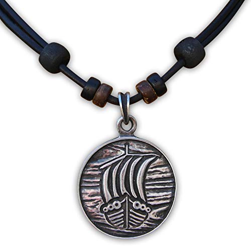 HANA LIMA Wikingerschmuck Halskette Herren Damen Lederkette Keltenschmuck von HANA LIMA