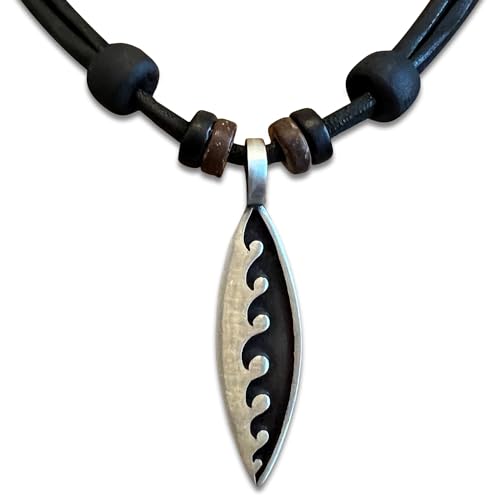HANA LIMA Surferhalskette Surferkette Surfschmuck Lederkette Halskette Herren Damen Surfbrett HANA LIMA Surferhalskette Surferkette Surfschmuck Lederkette Halskette Herren Damen Surfbrett von HANA LIMA