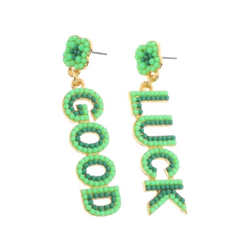 HANABASS 1 Paar Ohrringe Für Jugendliche Mädchen Ohrringe Irisches Festivalzubehör Irische Tagesohrringe Irischer Festivalschmuck Ohrstecker Partyschmuck Vintage -ohrringe Legierung von HANABASS