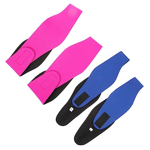 HANABASS 1 Satz Verstellbares Neopren Schwimm Stirnband Für Erwachsene Und Teiliges Und Komfortabel Elastisch Für Schwimmen Yoga Und Sportaktivitäten 4 Stück von HANABASS