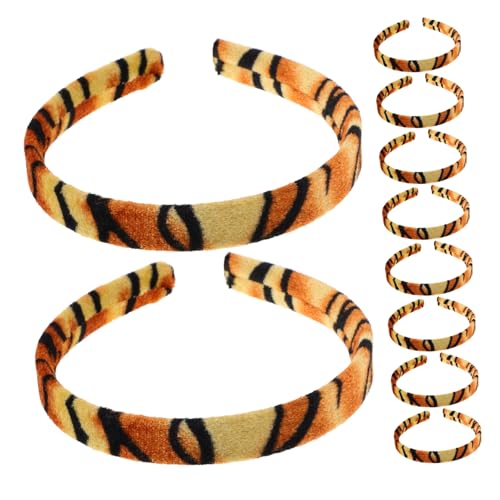 HANABASS 10stücke Flaches Stoffstirnband Breit Zum Neujahrsfest Diy-stirnband Mit Stoffbezug Flaches Stirnband Aus Stoff Rutschfeste Stirnbänder Für Festivals Afrikanisches Stirnband von HANABASS