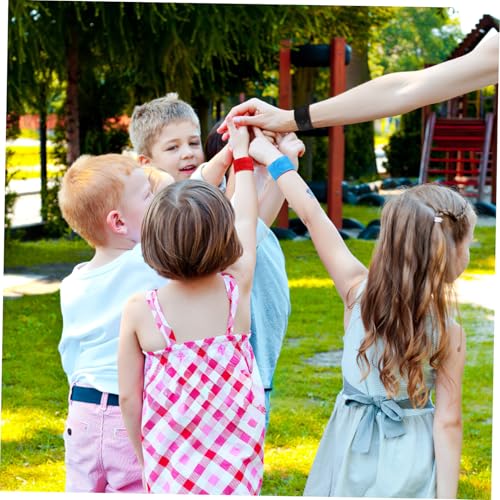 HANABASS 12 Stück Teiliges Bunte Silikon Slap Armbänder Wiederverwendbare Schnapparmbänder in Verschiedenen Farben Vielseitige Party Mitgebsel für Kindergeburtstag Geschenkverpackung und von HANABASS