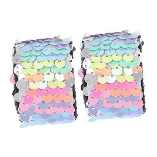 HANABASS 2 Stück Schnapparmbänder mit Regenbogen glitzer Weiche Stoff schnappbänder für Mädchen Jungen Kratzfeste Armbänder als Schulpreis und Party dekoration Einfache Handhabung von HANABASS