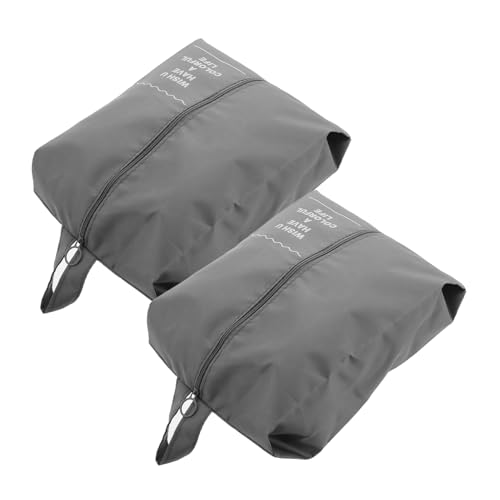 HANABASS 2stücke Faltbare Schuhtasche Für Reisen Und Großzügig Mit Tragegriff Für Damen Und Herren Platzsparende Schuh-Aufbewahrungstasche Für Unterwegs von HANABASS