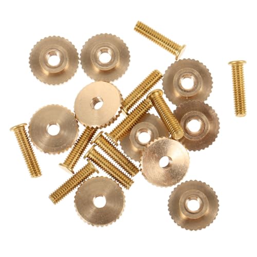 HANABASS 20 Stück Teiliges Schraubverschluss Anstecknadeln Badge Zubehör Robust Vielseitig für DIY Kleidung Dekoration Rucksack Kompatibel Einfache Montage Sichere Befestigung von HANABASS