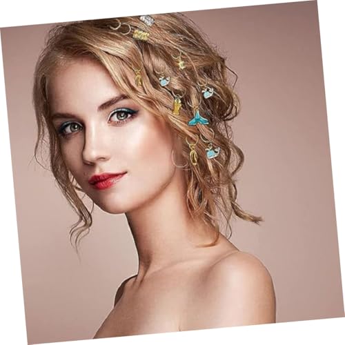 HANABASS 200 Stück Haarring Dreadlock Schmuck aus Leichte Flexible Zopfringe für Damen und Herren Vielseitiger Haarschmuck für Zöpfe Flechtfrisuren für Alltag und Partys von HANABASS