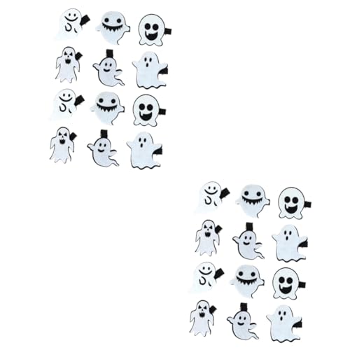 HANABASS 24 Stück Teiliges Halloween Haarclip mit Stil Leichte Cartoon Haarklammern für Schwarz Sicher durch Filzüberzug Festliche Accessoires für Mädchen von HANABASS