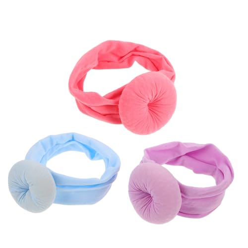 HANABASS 3 Stück Haargummi-Set für Stirnbänder für Neugeborene Mädchenstirnbänder Babystirnband -Accessoire Mädchen Haarband Mädchen Haarschmuck kopftuch Nylon von HANABASS