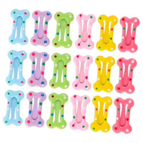 HANABASS 40 Stück Teiliges Haarklammern Kawaii Bunte Knochen Punkt-haarspangen für Kleinkinder Sanfte Clips für Feines Babyhaar Cartoon-design für Alltag Party und Fotosessions von HANABASS
