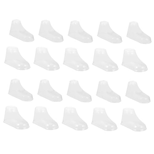 HANABASS 40 Stück Teiliges Transparenter PVC Babyschuhhalter für Kleinkinder Stabiler Schuhdisplayständer zur Formbewahrung Langlebig und Praktisch für Lauflernschuhe von HANABASS