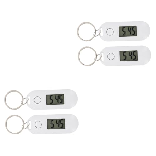 HANABASS 4stücke Schlüsselanhänger Mit Digitaler Uhr Für Schüler Stummhängeuhren Elegantem Für Schulgebrauch Leicht Und Praktisch Für Schlüssel Und Kleine Gegenstände von HANABASS