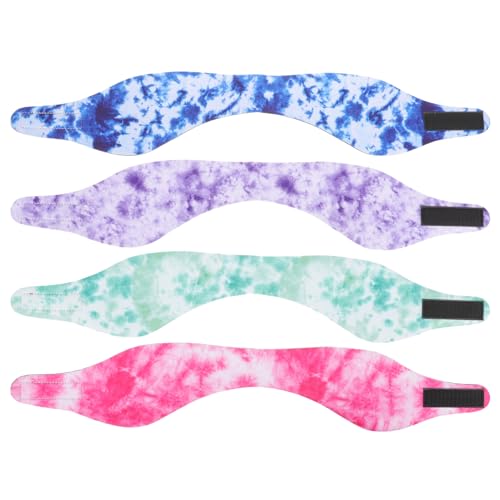 HANABASS 4stücke Schwimm Stirnbänder Für Damen Mit Dusch-ohrabdeckungen Elastischen Bändern Wasserdichtem Design Zum Schwimmen Und Baden von HANABASS