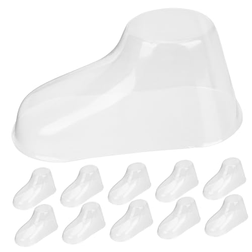 HANABASS 50 Paare Schuhformer Transparent PVC Schuhspanner Display Ständer für Junge Mädchen Schuhe Langlebig Formstabil Praktischer Schuhhalter für Lauflernschuhe von HANABASS