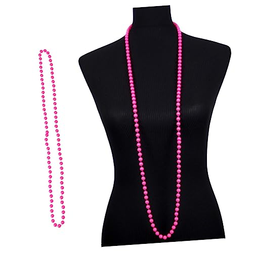HANABASS 6stücke Neon Perlen Halskette Für Party Kleid Accessoires Jahre Stil Zufällige Farbe Leichtgewichtig Und Langlebig Für Karnevalspartys Und Mottopartys von HANABASS