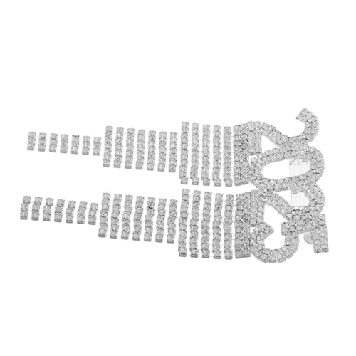 HANABASS 2025nummer Brosche Pin Mit Strasssteinen Neujahrs-anstecknadel Accessoire Für Hut Und Tuch Dekorative Schmuck Quaste Für Kleidung Und Rucksack von HANABASS