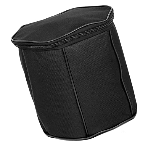 HANABASS Concertina Handtasche Aufbewahrung Tasche Stilvolle Tragbare Akkordeon Organizer Tasche für Damen Schwarze Farbe mit Zufälliger Reißverschlussfarbe für Zufällige Zufällige Farbe von HANABASS