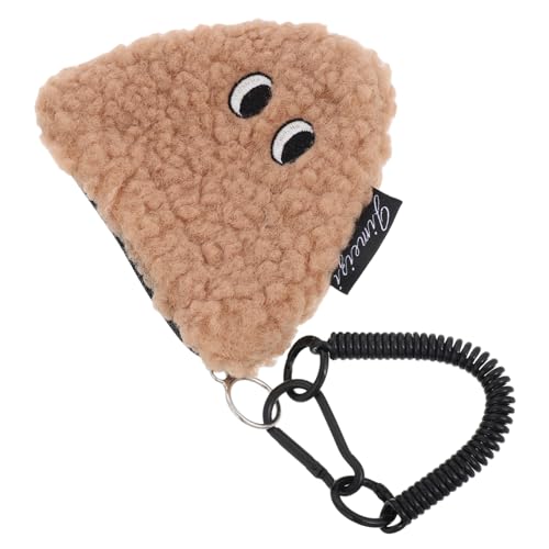 HANABASS Süße Kleine Münzgeldbörse Cartoon Onigiri Plüsch Reißverschluss Schlüsselanhänger Geldbörse Mini Aufbewahrungstasche Wechselgeldbeutel von HANABASS